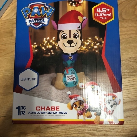 Paw Patrol Chase Christmas Inflatable Blow Up NEW 4.5 ft Dog Pup Decoration - Picture 2 of 3